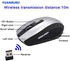 (black)Wireless Mouse 2.4G Wireless Gaming Mouse 2.4GHz USB Adapter Trackba WAR