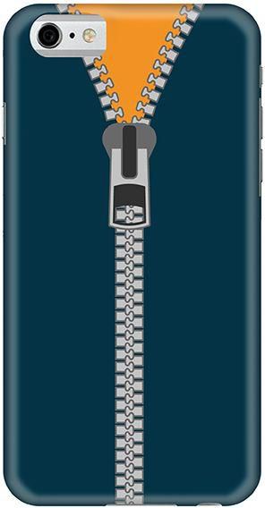 Stylizedd  Apple iPhone 6 Premium Slim Snap case cover Gloss Finish - Zipper  I6-S-304