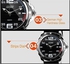Generic 0992 Sport Quartz Men Casual Watch Calendar Date Business Men Dress Rubber Strap Wristwatch 30M Waterproof - Black White