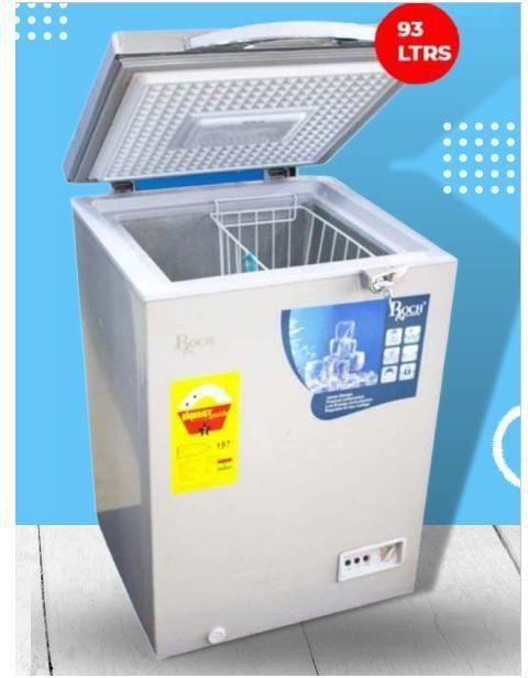 Roch RCF-130-G Chest Freezer - 93 Litres Silver