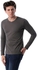 Izor Basic Long Sleeves V-Neck T-shirt - Army Green