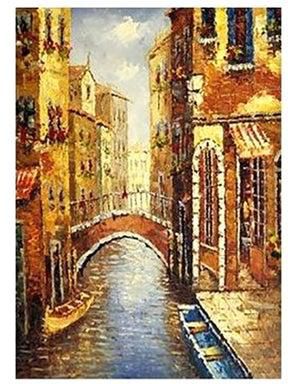 Decorative Wall Poster Gold/White 45x31cm