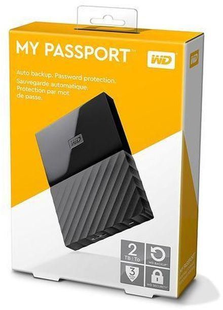 WD My Passport - 2TB - Portable External Hard Drive - USB 3.0