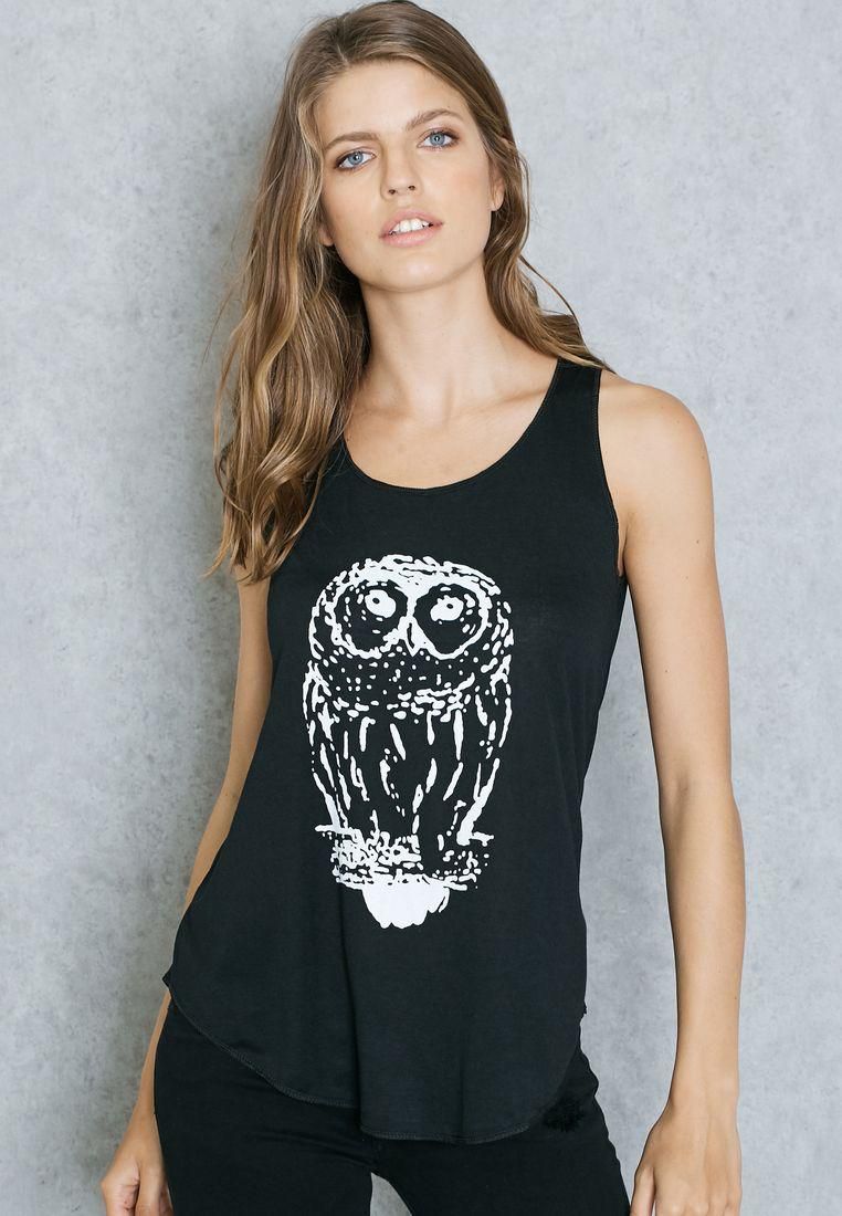 Owl Printed Vest