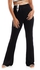 Kady Flare Fit Black Solid Pants