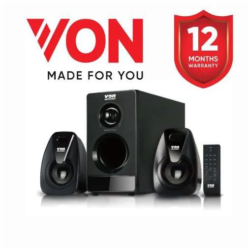 VON HA2031B/VES0202ES 2.1 Subwoofer 4" - 20W RMS Home Sound System Speaker