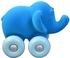 Rubbabu - Aniwheelies Elephant Large - Blue- Babystore.ae