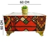 From Egypt Antiques, a set of red modern poufs in Arabic style, completely handmade, 4 poufs + a table