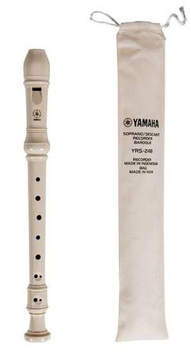 Yamaha Recorder 8 Holes Soprano Recorder Flute With Cleaning Stick