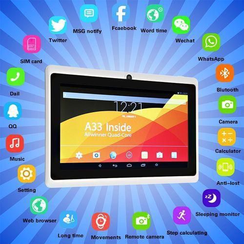 7'' Inch Android 4.4 Tablet PC Quad Core 8GB Dual Camera Kids Child