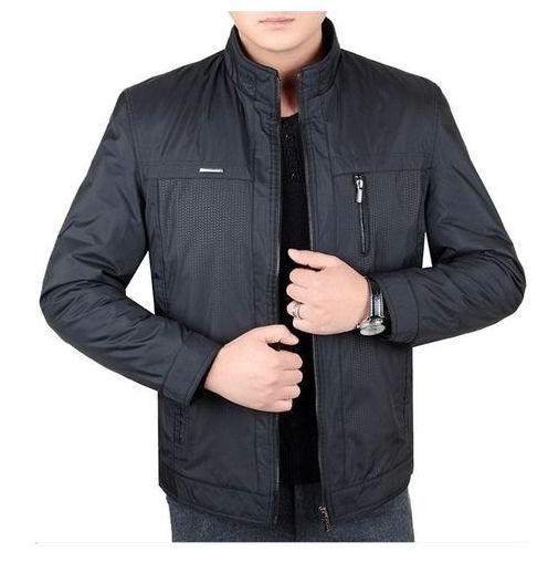 Fashion Black Fashion New Jacket Men Fashion Casual Slim Mens Jacket Bomber Zipper Stand Collar Jacket Mens Jackets And Coats Plus Size M-3XL （China Size）