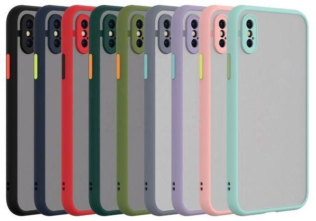 Translucent Frosted Smoke Mobile Cover For IPhone XS Camera Protection Phone Case