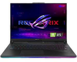 Asus ROG Strix SCAR 18 Gaming (2024) Laptop - 14th Gen / Intel Core i9-14900HX / 18inch WQXGA / 2TB SSD / 32GB RAM / 16GB NVIDIA GeForce RTX 4090 Graphics / Windows 11 Home / English & Arabic Keyboard / Off Black / Middle East Version - [G834JYR-R6044W]
