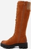 Pixi Collezione Suede Medium Heel Boot - Camel