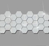 12pcs 3d Mirror Hexagon Wall Sticker Home Decor (silver)