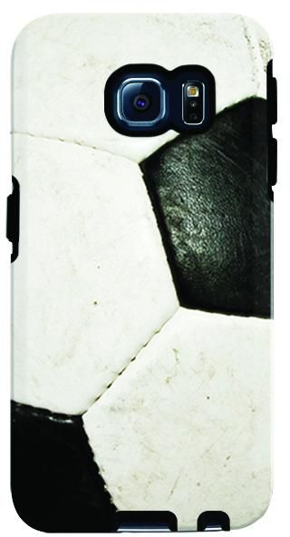 Stylizedd Samsung Galaxy S6 Edge Premium Dual Layer Tough Case Cover Matte Finish - Football Soccer Ball