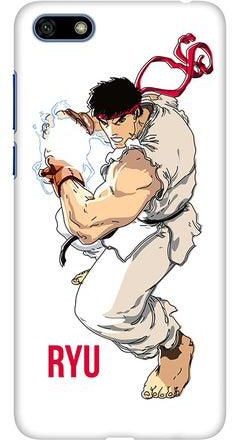 Matte Finish Slim Snap Basic Case Cover For Huawei Y5 Prime (2018) Street Fighter