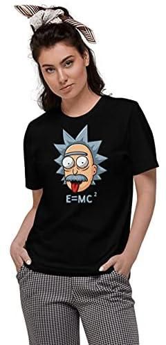 Art Gallery Misr Printed Albert Einstein E MC2 T-Shirt Short Sleeve