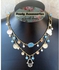 Roudy Accessories Layered Necklace - Gold & Blue