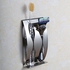 Generic Stainless Steel Toothpaste Dispenser 2 Position Toothbrush Holder Bathroom Tool