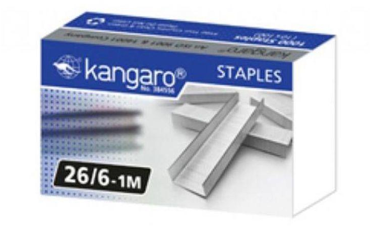 Kangaro 1000-Piece Staples Set Silver