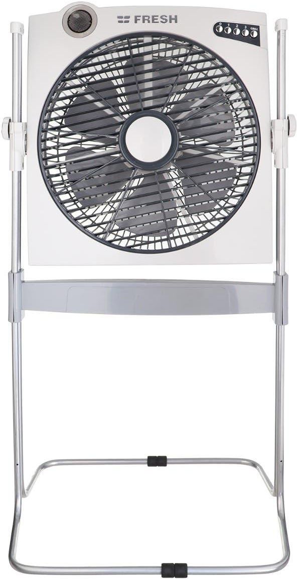 Get Fresh Box Fan, 14 Inch, 3 Speeds - White Grey with best offers | Raneen.com