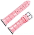 Crocodile Skin Leather Wristband Strap for Apple Watch 38mm - Pink