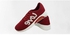 Knitted Lace-up Shoes, Burgundy Color