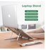 7-Level Adjustable Aluminum Alloy Foldable Laptop Stand Silver