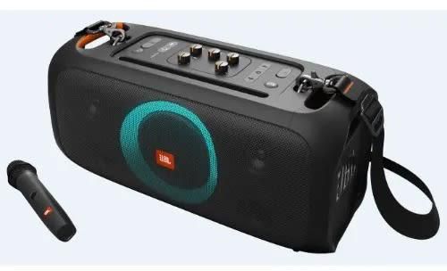 Partybox On-the-go  Portable Party Speaker With Built-in Lights And Wireless Mic - Black