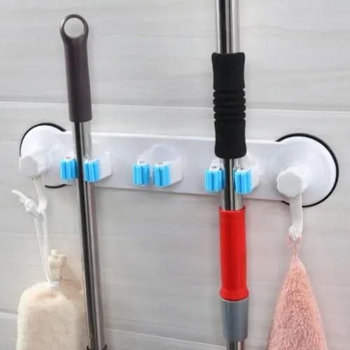 Broom And Mop Holder Suction Cup Organizer