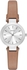 DKNY Stanhope Women's Silver Dial Leather Band Watch - NY2406