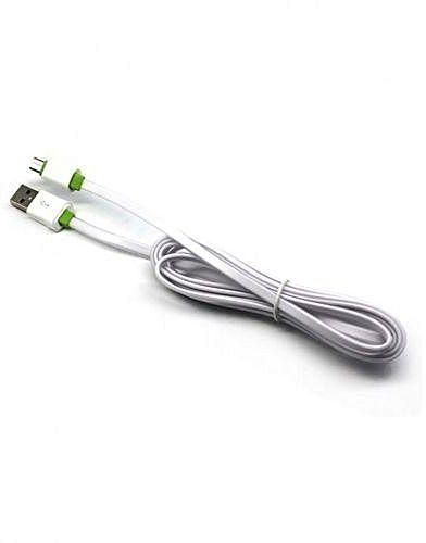 Generic Micro USB Cable for Charge & Data Transmission - 2m - White