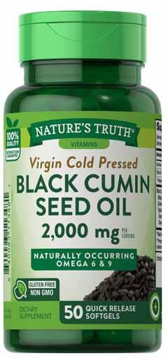 Nature's Truth Black Cumin Seed Oil Caps 50's
