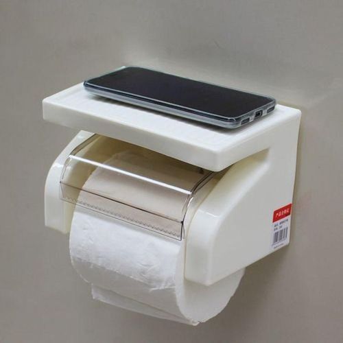 Toilet Roll Tissue Paper Toilet Paper Holder - White