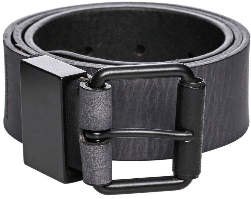 Calvin Klein 2975233-BLK 32 mm Leather Flat Strap Belt for Men - 34 US, Black