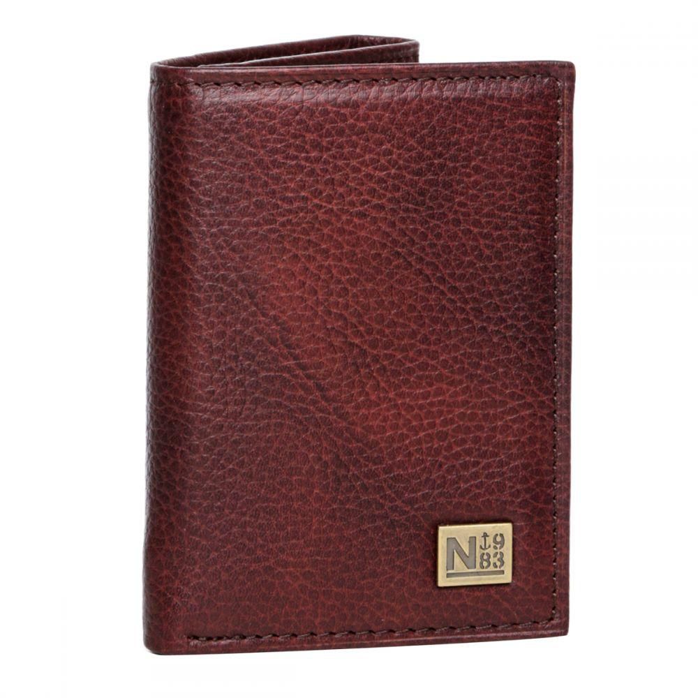Nautica 31NU11X024-200 Stern Passcase Wallet for Men - Leather, Brown