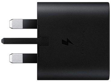 25W Super Fast Charging Adapter For Samsung Black