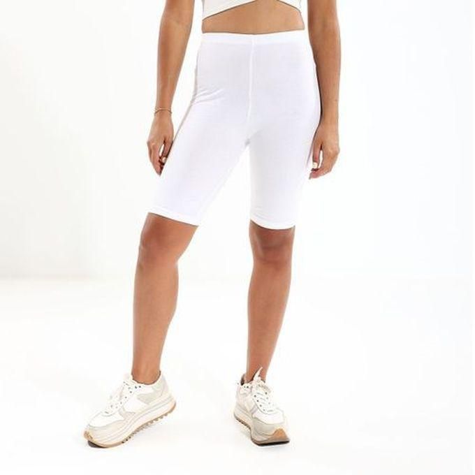 Dice Shorts Cotton-White