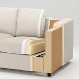 VIMLE 4-seat sofa with chaise longue, Gunnared medium grey - IKEA