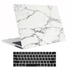 غطاء حماية صلب وغطاء للوحة المفاتيح لجهاز أبل ماك بوك برو مقاس 15بوصة 15بوصة أبيض