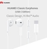 Huawei- CM33 Classic Earphones (USB-C Edition) Half In-ear Corded Headset Handsfree Hi-Res High-Resolution Audio Immersive Wired Headphone with Mic Microphone Volume Control Wind Noise Reduction
