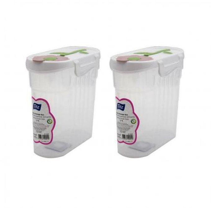 Titiz Food Storage Containers 1.7 Lt Set Of 2 Pieces