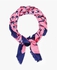 Pink and Blue Printed Scarf