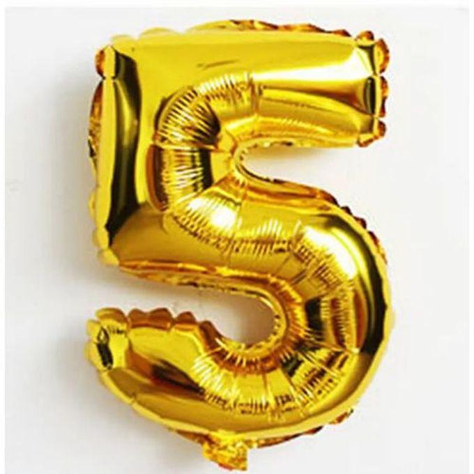 General Helium Balloon Number 5 Balloon For Celebrations Size 32