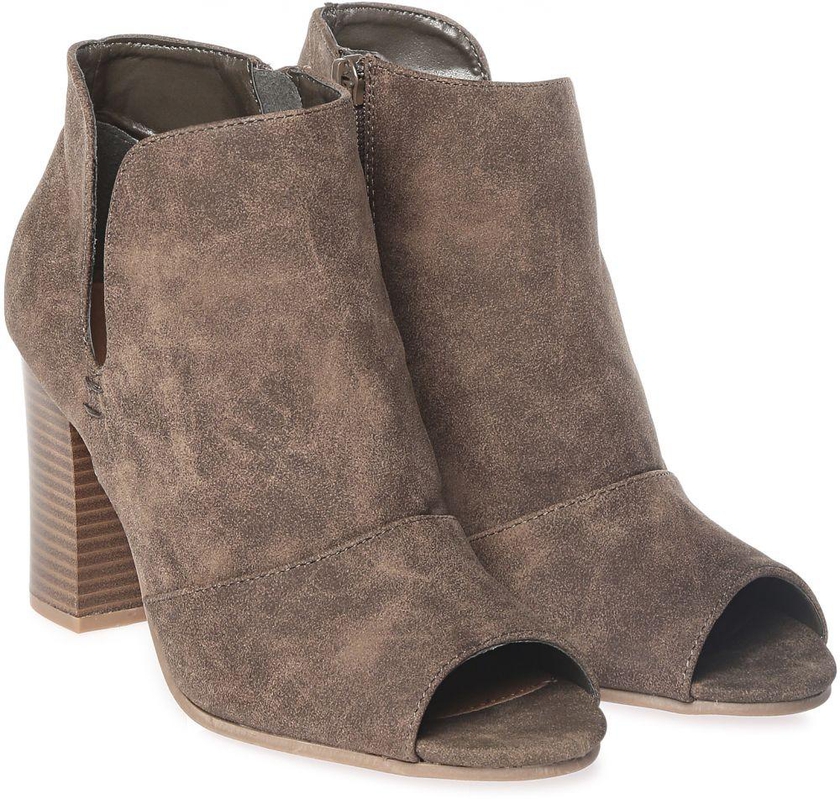 Qupid Heels for Women - Taupe