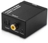 Optical Coaxial Digital To Analog Audio Converter With Cable Black