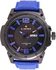 Naviforce Men's Black Dial Synthetic Band Watch - NF9066