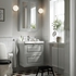 TÄNNFORSEN Wash-stand with drawers - light grey 60x48x63 cm