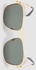 Sunglass With Durable Frame Lens Color Green Frame Color Gold للنساء